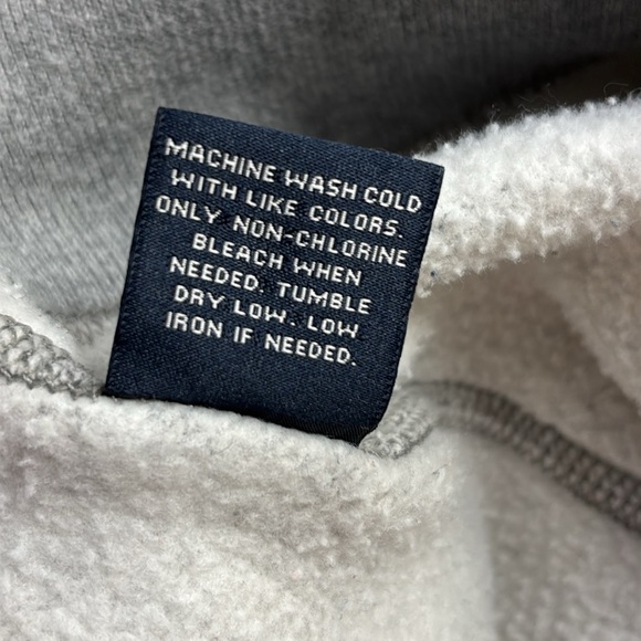 Abercrombie & Fitch Women's Gray Zip-Up Distressed Hoodie with 1892 Patch XL - Picture 10 of 10